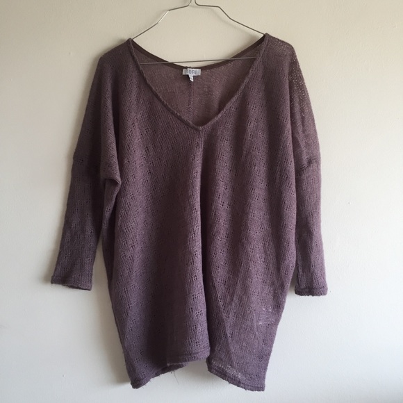 Tobi Tops - Purple Tobi Sweater